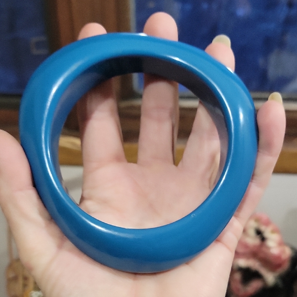 Bold Blue Bangle Bracelet